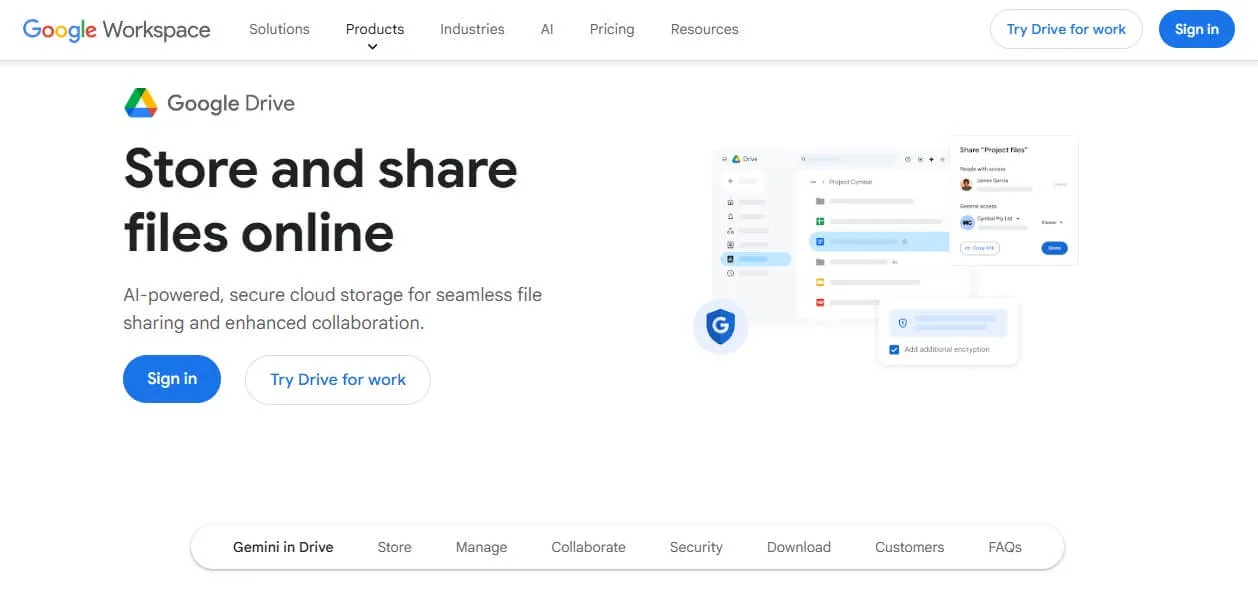 Google Drive (15 GB de Armazenamento Gratuito)