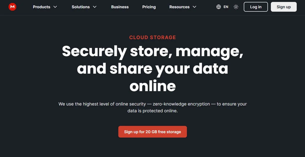 MEGA (20 GB de Armazenamento Gratuito)