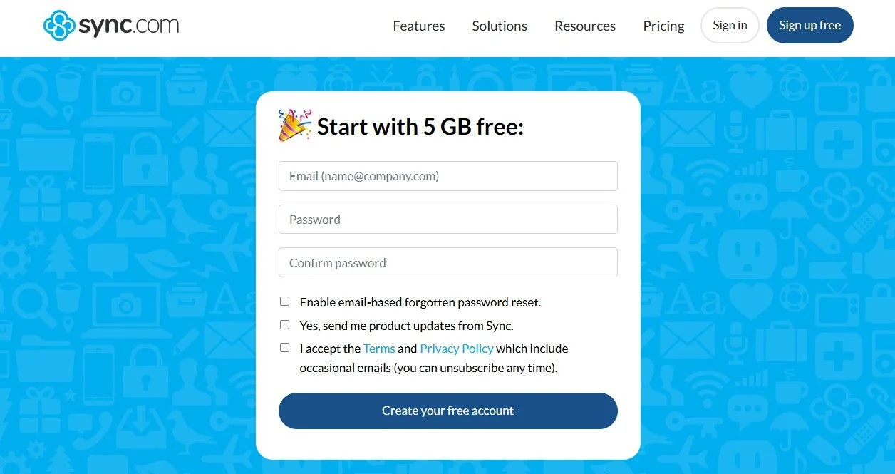 ync.com (5 GB de Armazenamento Gratuito)