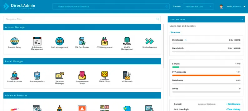 O que é DirectAdmin?