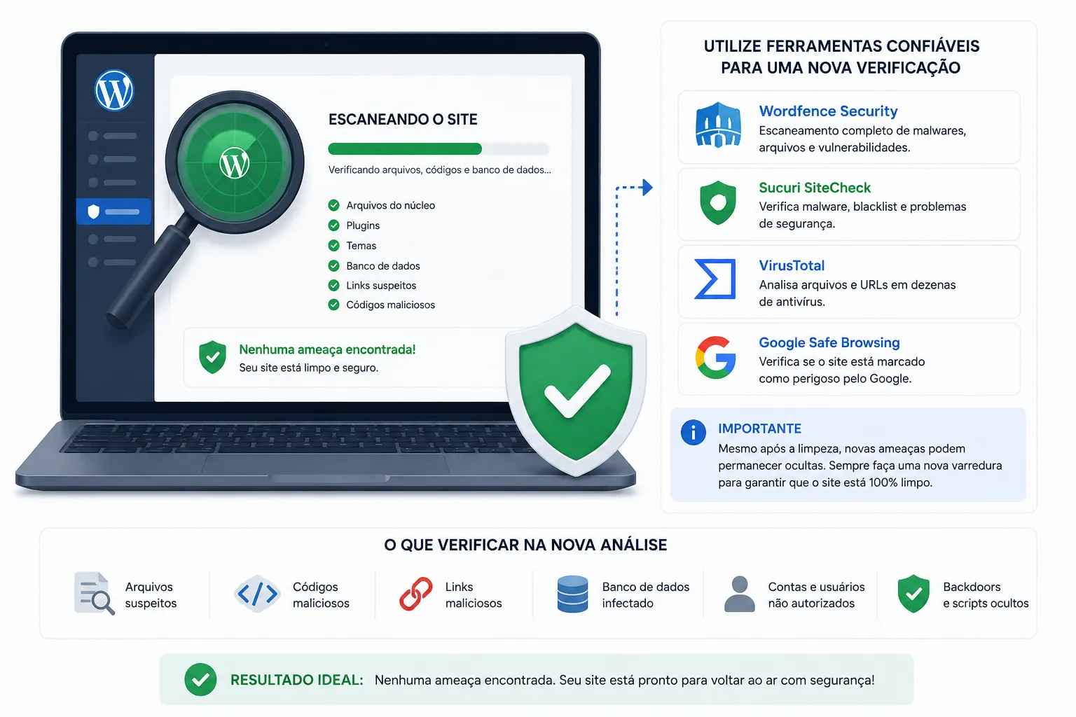 Escaneie novamente o site