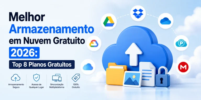 Melhor Armazenamento em Nuvem Gratuito 2026: Top 8 Planos Gratuitos