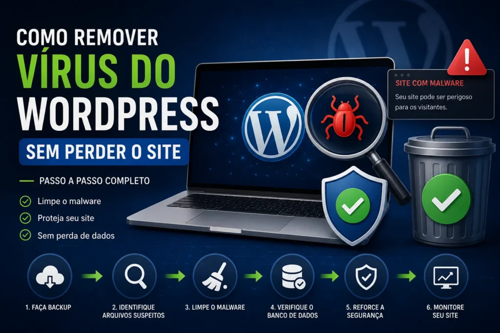 Como Remover Vírus do WordPress Sem Perder o Site (Passo a Passo)